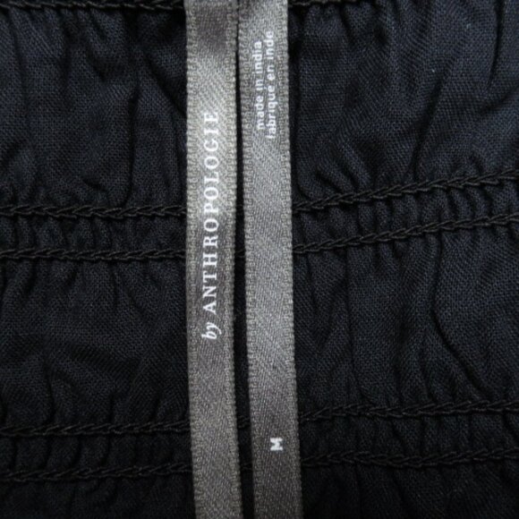 NWOT Anthropologie The Peregrine Long Sleeve Midi Dress Black M - Picture 13 of 13